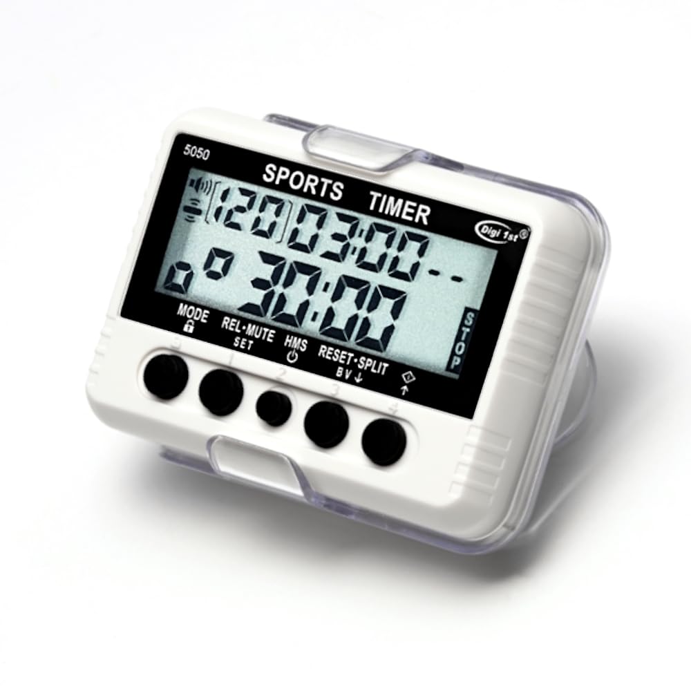 Digi 1st T-5050 Sports Interval Timer with Pacer, Stopwatch, and Clock