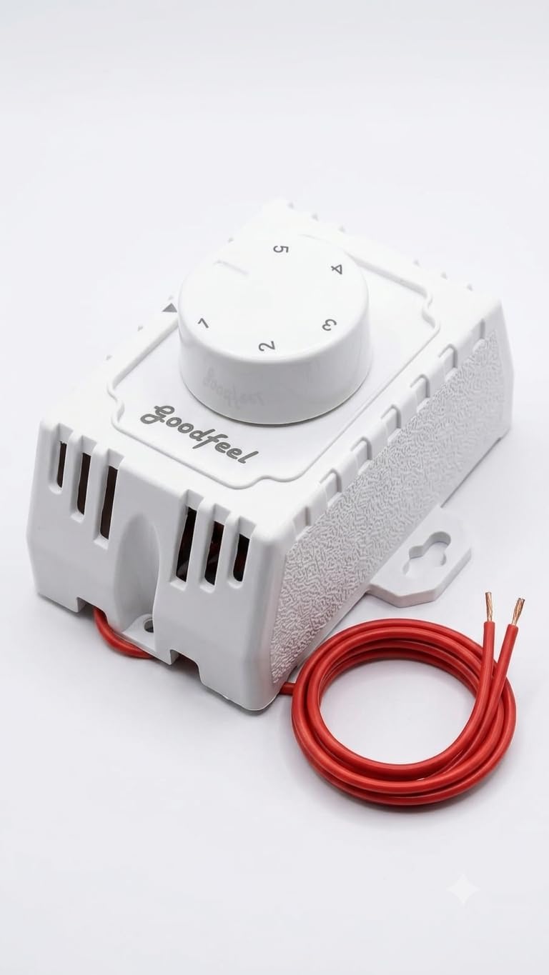 good feel 5 step fan regulator modular ceiling fan speed controller white wall mount electrical fan regulator for home office shop