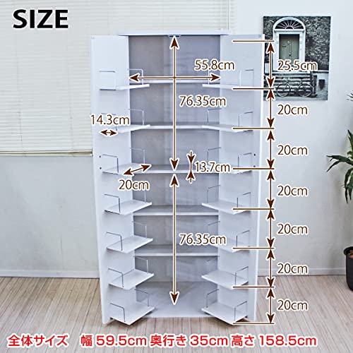 Amazon｜J-Supply DVD 収納 CD コミック ラック 書棚 大容量 (ダーク