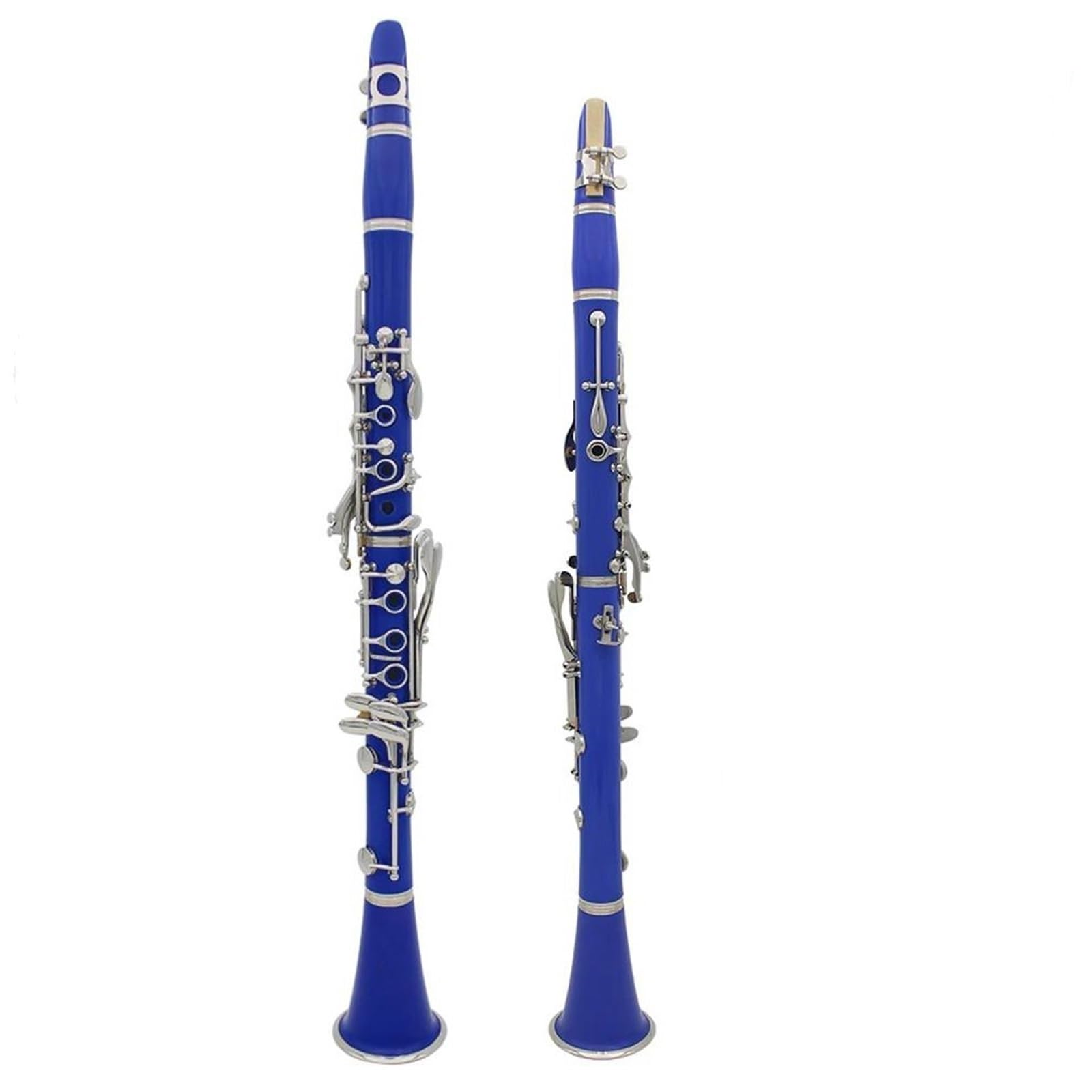 Clarinetto In Sib A Colori 17 Tasti 6 Anelli Pratica Di Gioco Del Clarinetto Per Amanti Della Musica/principianti(Sky blue)
