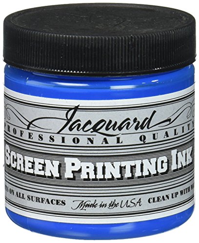 Jacquard JAC-JSI1128 Screen Printing Ink, 4 oz, Opaque Blue