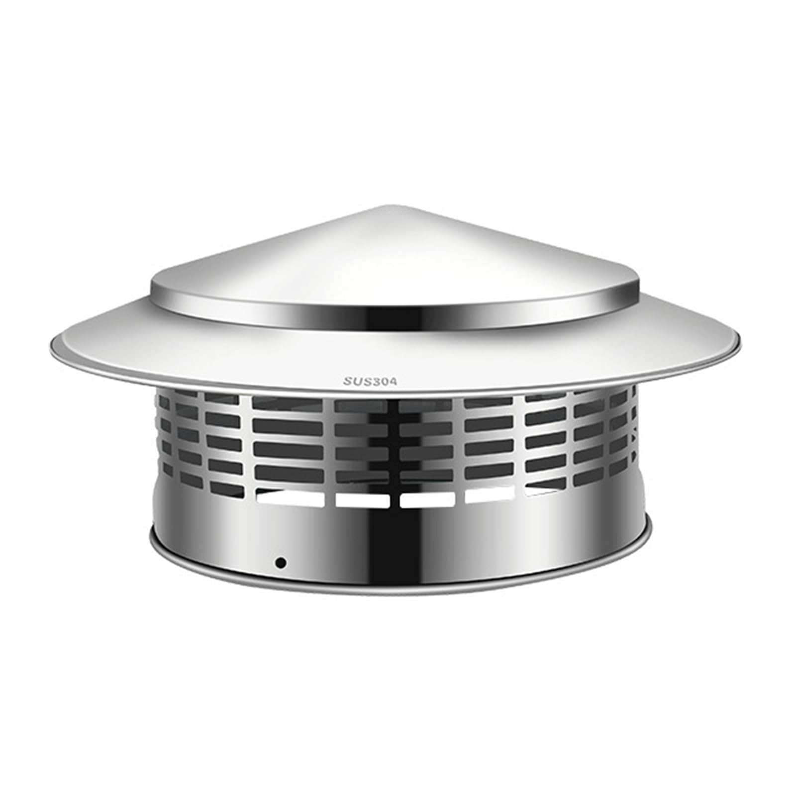 Hdoytxxm 200Mm Round Chimney Caps With Screen Stainless Steel Cover Fireplaces Exhaust Cones Top Enduring Round