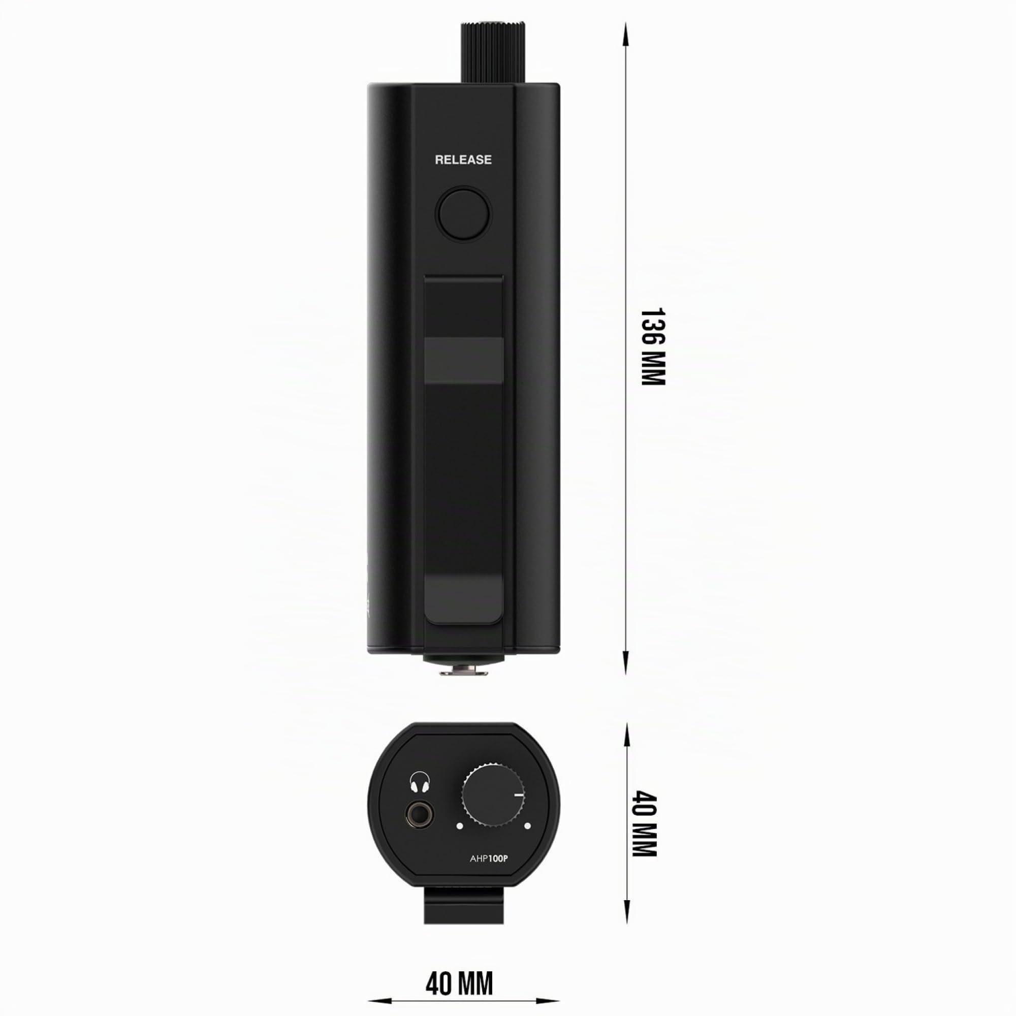 Audibax AHP-100P - Monitor in-Ear Personale Passivo - Sistema IEM Professionale per Studio, Performance dal Vivo o Prove con la Band - Circuito Passivo - Controllo Volume Integrato