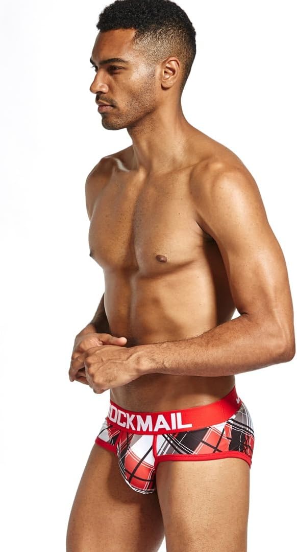 JOCKMAIL Men's Underwear Briefs Playful Printed briefs Ice Silk Sexy Low Waist Underwear - Image 5