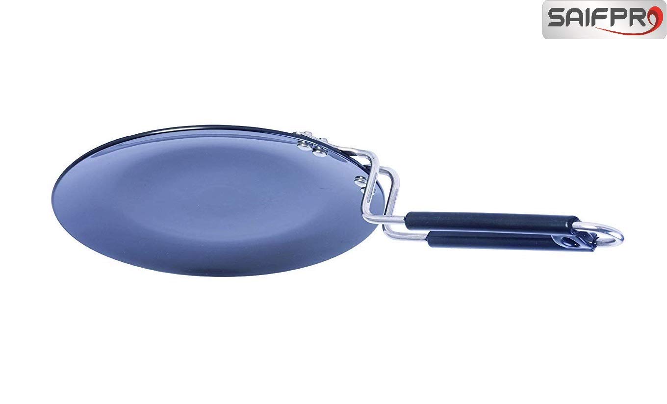 SAIFPRO Aluminium Hard Anodised Tawa with Handle (10 in) 1