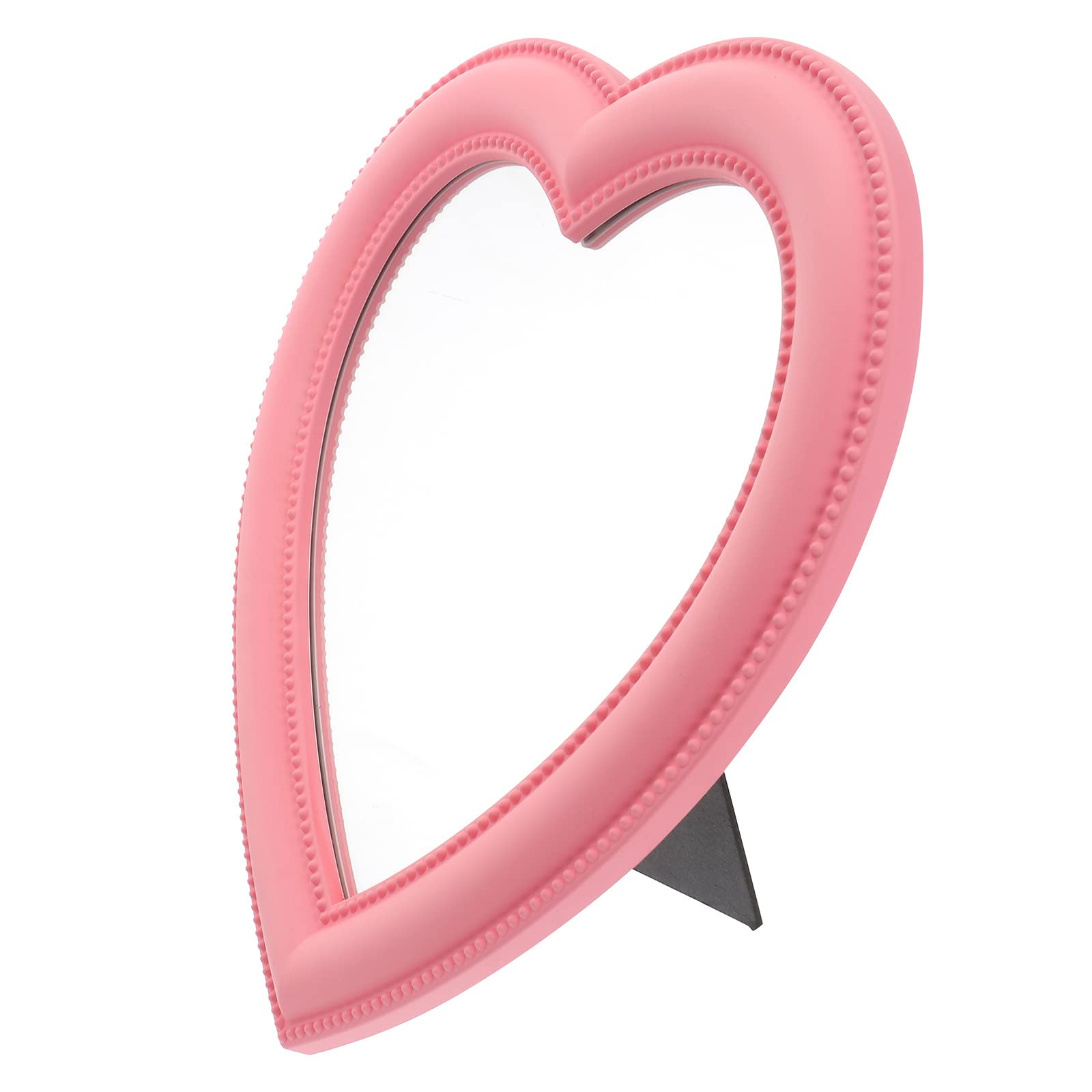 Artibetter 1 Unidad Espejo de Tocador en Forma de Corazón Espejo de Maquillaje de Doble Uso Espejo Cosmético para El Hogar para Mujeres Y Niñas (Rosa)