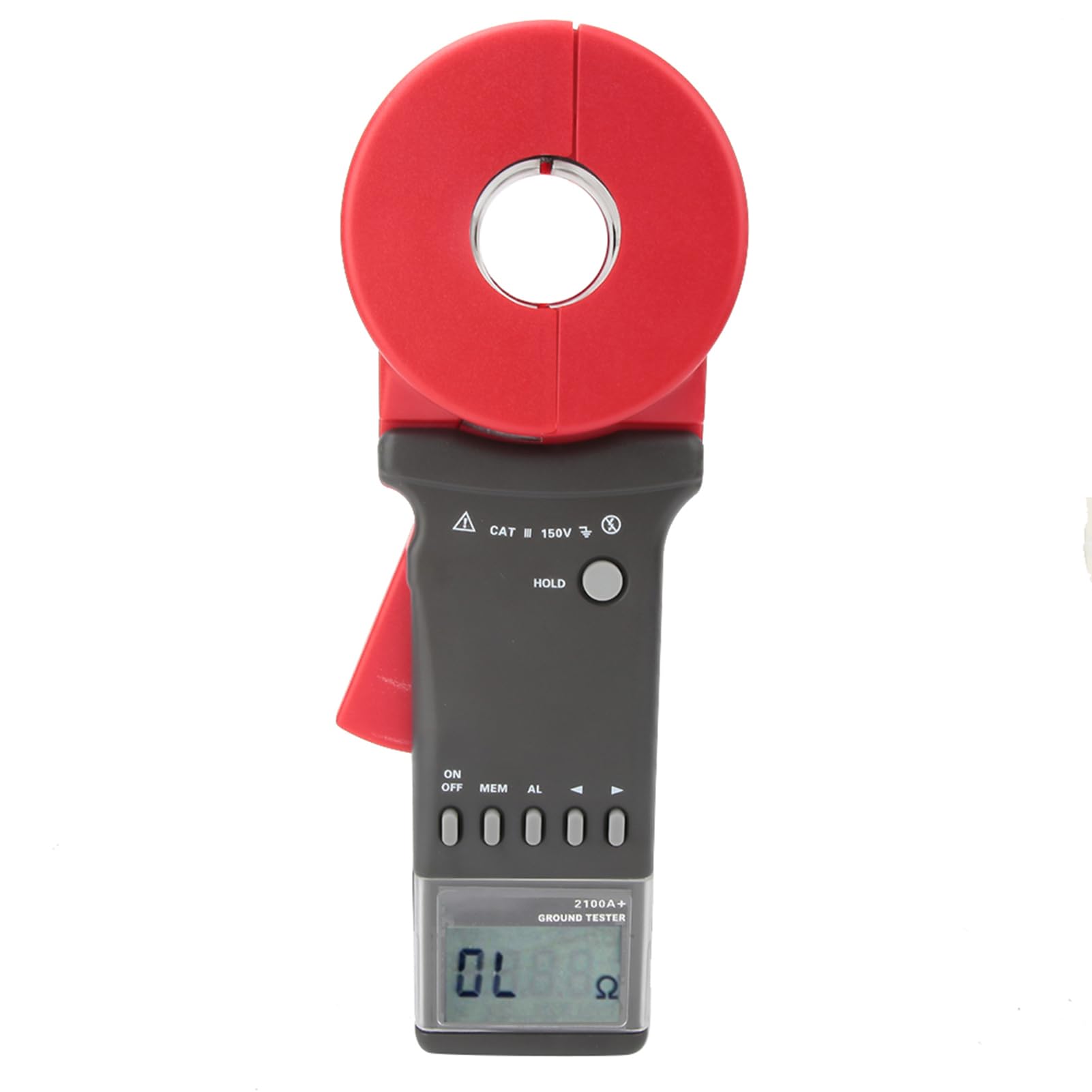 Erdungs-Handzangenmessgerät, Widerstandstester, LCD-Display für Blitzschutz