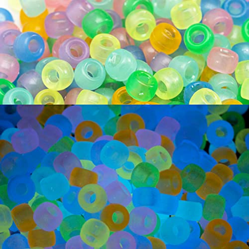 Image of 500 Pcs Luminous Pony Beads Glow in The Dark