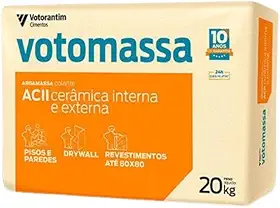 Argamassa Votomassa ACII 20kg Cerâmica Interna e Externa AC2 Pisos e Revestimentos
