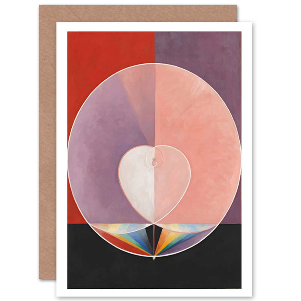 Wee Blue Coo Blue Wee Coo Greetings Card Painting Geometry Hilma Af Klint 1915 The Dove No 13