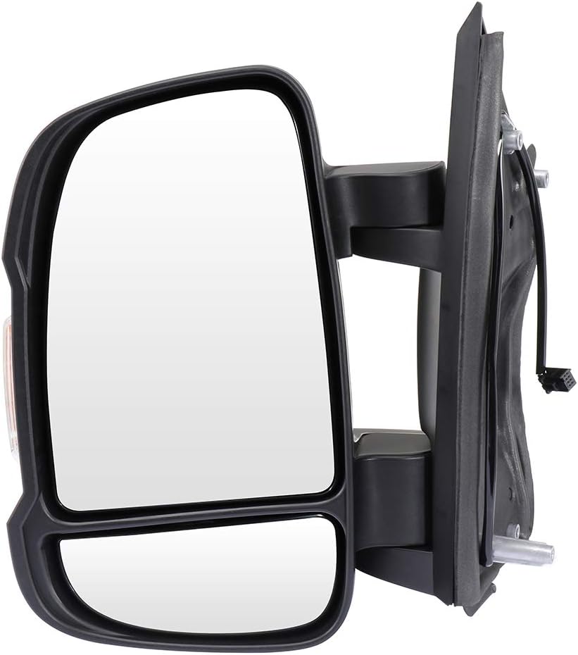 SCITOO Side View Mirror Driver Side Compatible with 2014-2019 For Ram ProMaster 3500 Manually Folding Turn Signal Left Replace Parts Exterior Mirror Black CH1320376