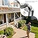 13ft Gutter Cleaning Tools from The Ground, 3-in-1 Gutter Cleaner with Replaceable Brush, Shovel & Scraper, 180° Adjustable Rotating & Lockable Head, Stainless Steel Pole for Leaves & Debris Removal