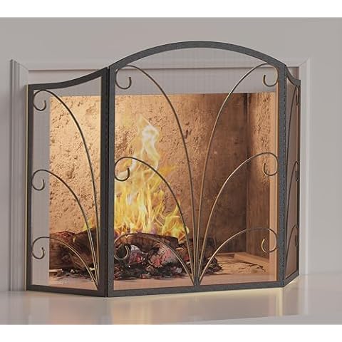 Kingson 3-Panel Decorative Fireplace Screen Cover