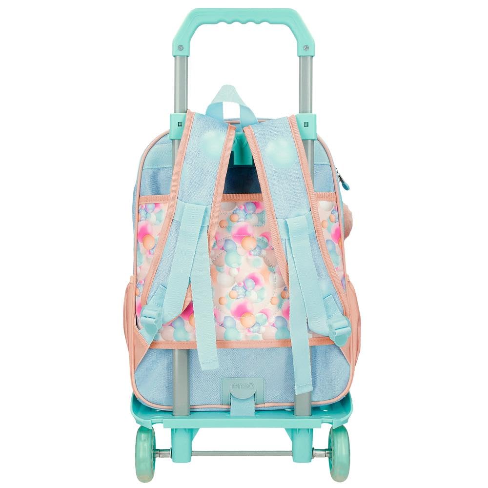 Enso Bubbles Mochila con Carro, Multicolor | 30x38x12 cms
