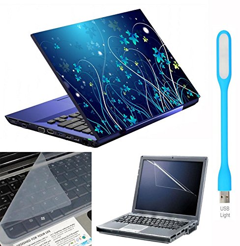 Ramiya- 4in1 Laptop Accessories Combo Kit > Laptop Skin Stickers 14 inch, with Laptop Screen Protector, KeyGuard and USB Light (B078JP378C) Amazon Price History, Amazon Price Tracker