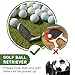 Golf Ball Retriever Professional Picker Golf Ball Shag Tube Plastic Release Retrievers Collector Practice Pick-up Sucker Tool, 35.4 Inch