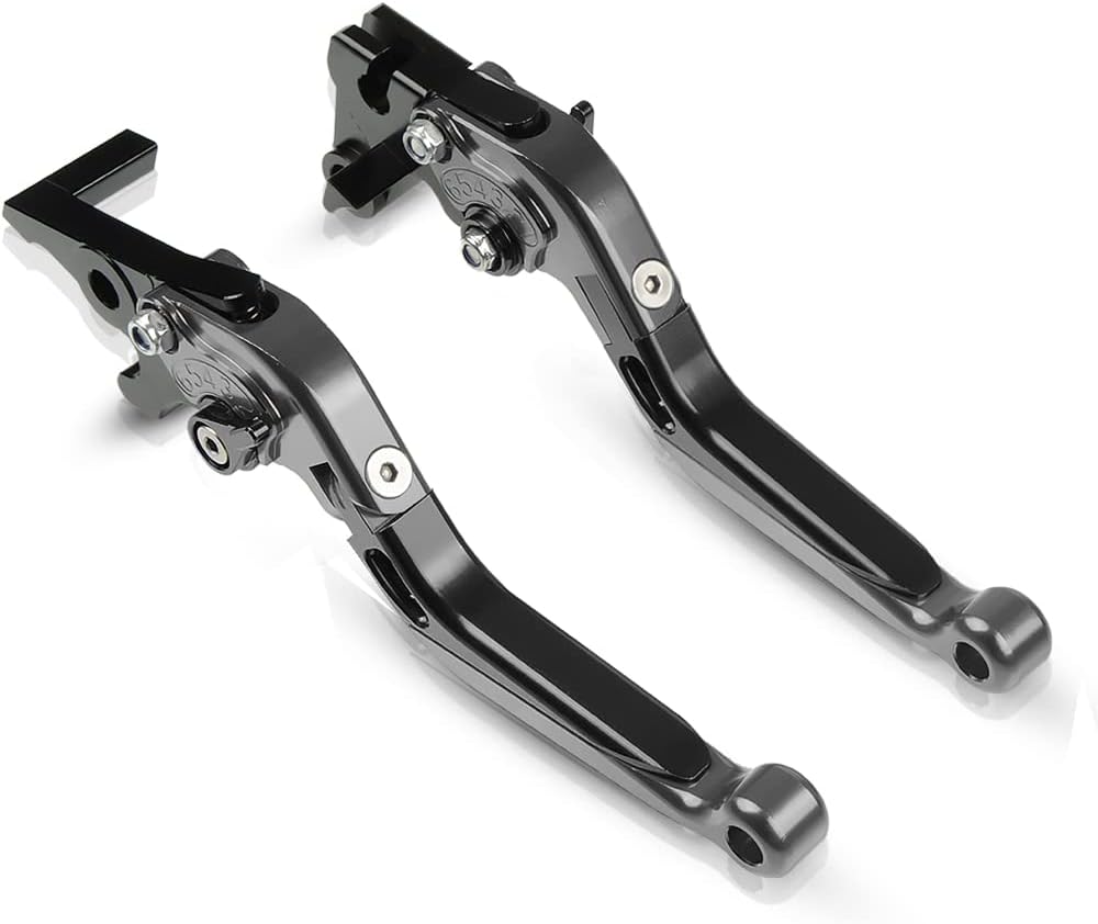 Brake & Clutch Levers Set Foldable Extendable CNC Compatible with CBR650F CB650F 2014-2018 Titanium Black