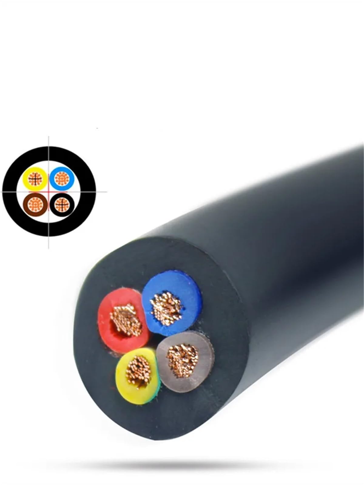 Cavo Elettrico, Filo Elettrico Cavo in PVC rivestito da 10 metri 26 24 22 20 18 16AWG Cavo segnale in rame puro 2 3 4 5 6 7 8 10 conduttori Cavo audio elettronico(22AWG-0.3mm,10 METER PRICE_7 CORES)