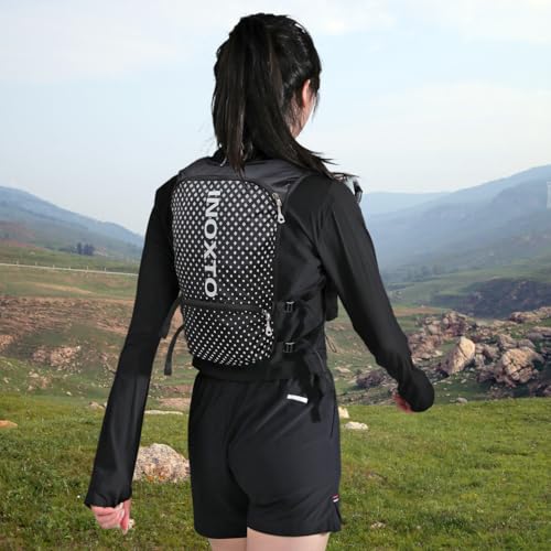 Image of INOXTO Running Hydration Vest Backpack,Lightweight Insulated Pack with 1.5L Water Bladder Bag Daypack for Hiking Trail Running Cycling Race Marathon for Women Men