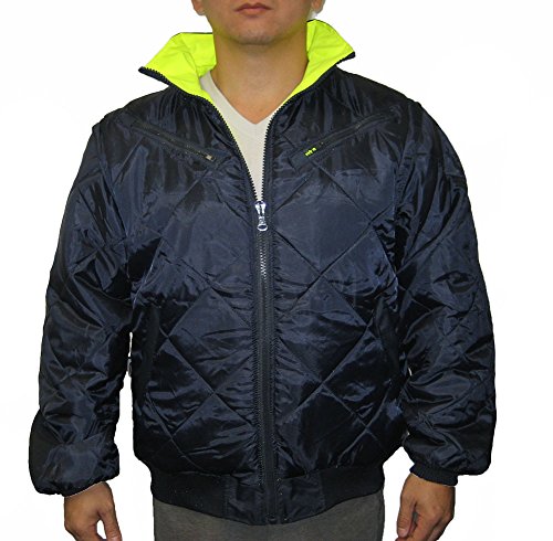 SAJ5000, ANSI/ISEA Class 3, Safety 3-in-1 Bomber Jacket, Reversible, Detachable, Resistant, Pockets, Neon Green2