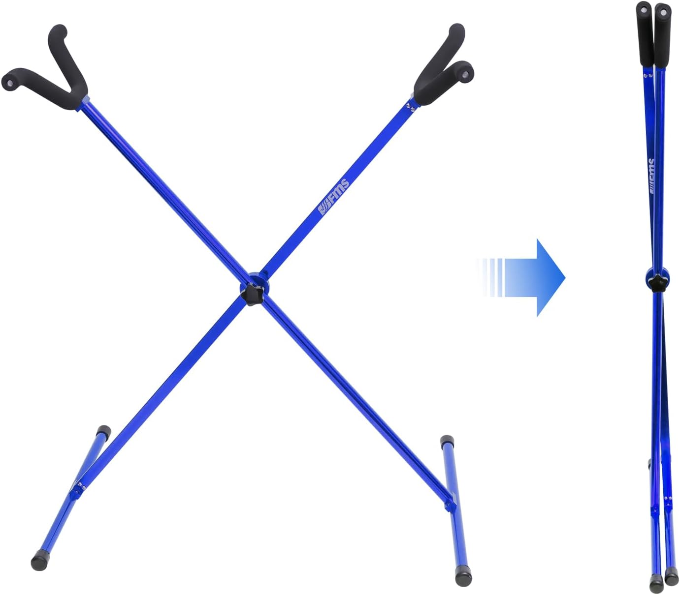 FMS Rc Airplane Stand Model Airplane X Display Rc Plane Stand/Holder V2 Rc Plane Work Stand- Blue