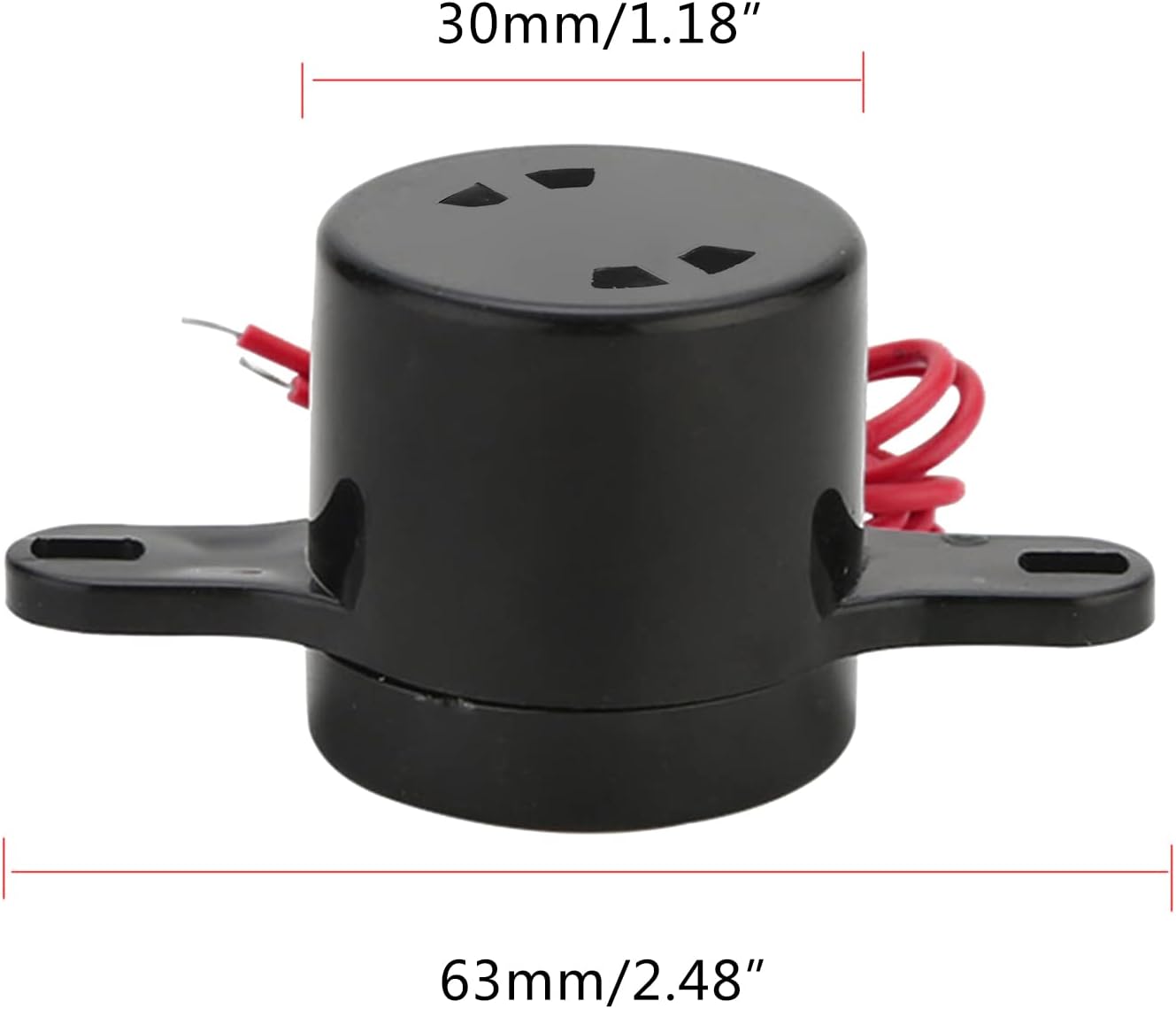 AC 220V Continuous Alarm Electronic Buzzer Alarm for Home, School, Hospital Black Rainproof & Beeper