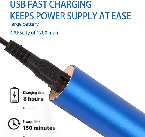 Miniatura 4 de MRXFN Tijeras de peluquería para hombres, cortadora de pelo 3 en 1, cortadora eléctrica para barba, afeitar, nariz, oído, removedor de pelo, barba