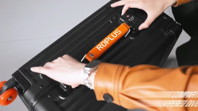 Amazon.com | ROPLUS Aluminium Frame Checked-Luggage with Smooth