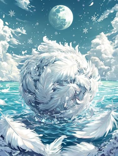 Kit DIY 5D Broderie Diamant Flocon de Neige | Le Cadeau Créatif Idéal Grand Format 70x95cm