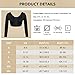 FeelinGirl Upper Arm Compression Sleeve Post Surgery Posture Corrector Tank Top Arm Slimmer Shapewear Black M