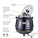 SYBO SB-6000 Commercial Grade Soup Kettle with Hinged Lid and Detachable Stainless Steel Insert Pot for Restaurant and Big Family, 10.5 Quarts, Black