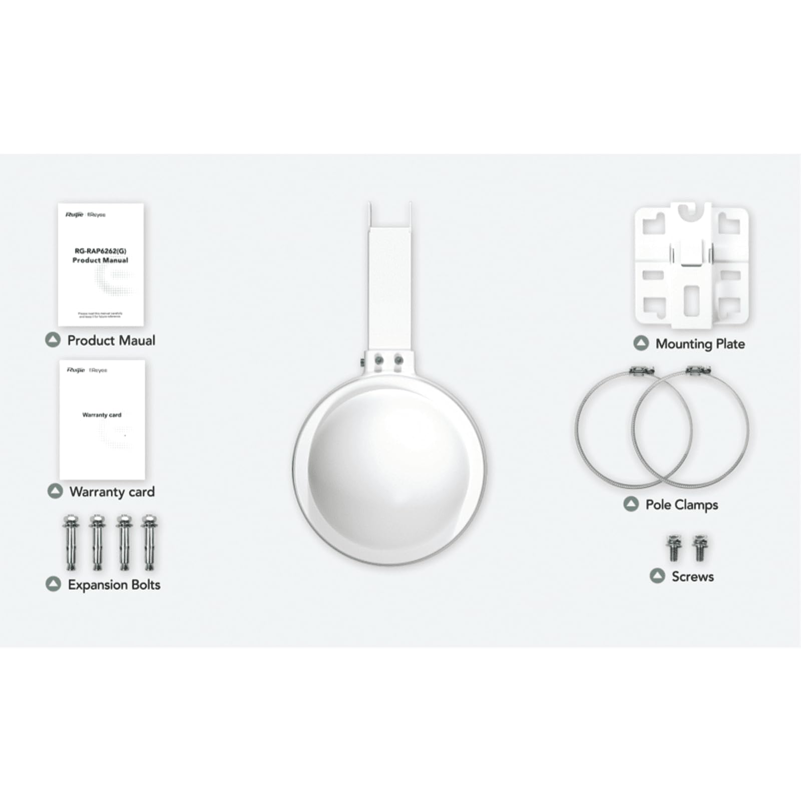 Ruijie Reyee Punto de Acceso Omni para Exteriores Wi-Fi 6