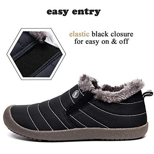 image for SITAILE Snow Boots, Women Men Fur Lined Waterproof Winter Outdoor Slip