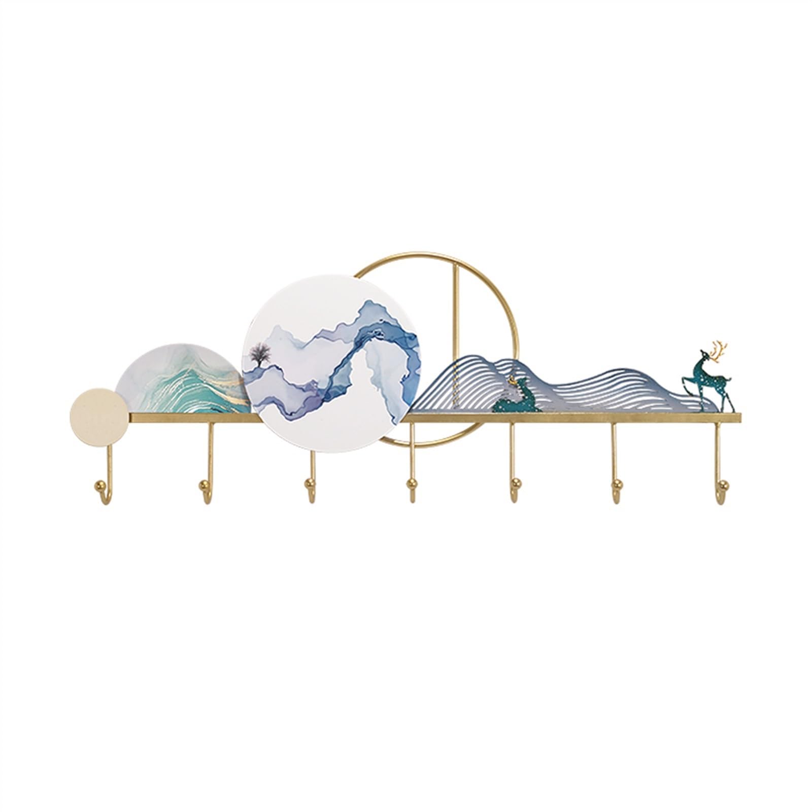 Yqinqin83b One Color Coat Hangers Wall-Mounted Clothes Hook Enters Entrance Door Hangers Creating Wall Hanging Bedroom Coat Hooks Shelves For Bedroom