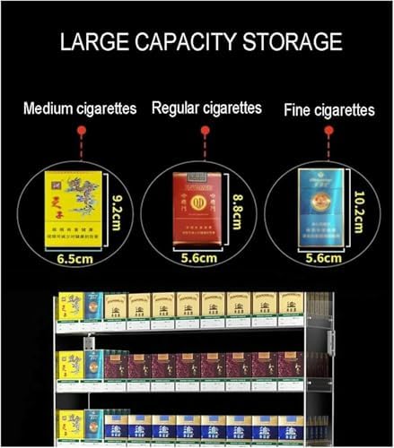 Multifunctional Automatic Cigarette Pusher Shelf for Market Store Retail，Cigarette Display Rack Shelf for Stores, Cigarette Display Holders for Retails, Cigarette Showcases Display Rack, Cle