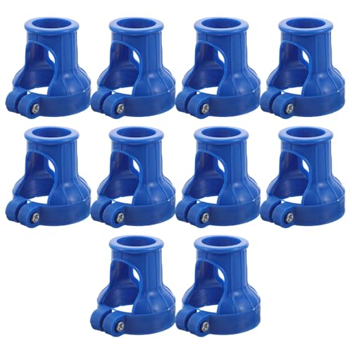 10 Bouchons de valve pour bouteille d'oxygène en plastique bleu résistant aux chocs