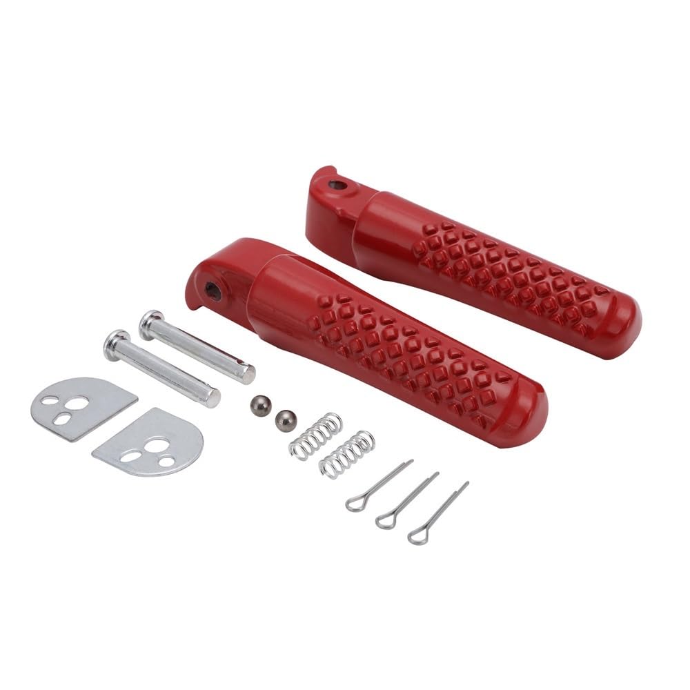 Set Pedane Poggiapiedi Per Minimoto Powersports 196cc – Adatto Per BT200X, CT200U, Trail 200 – Sinistro E Destro, Argento