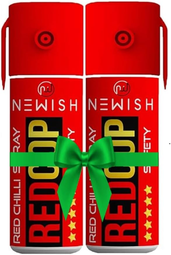 Newish Red Chilli Self Defence Spray for Women & Men - 55 ML (Pack of 2) | Compact Safety Spray for Commuting, Office & Travel | 15 ft Long Range, Quick-Action, Legal, Non-Lethal Protection