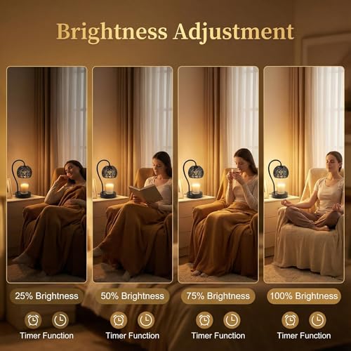 Candle Warmer Lamp with Timer, Dimmable Candle Lamp Warmer for Jar Candles - image 4