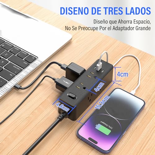 Multicontacto de 6 entradas 20 Imagen adicional