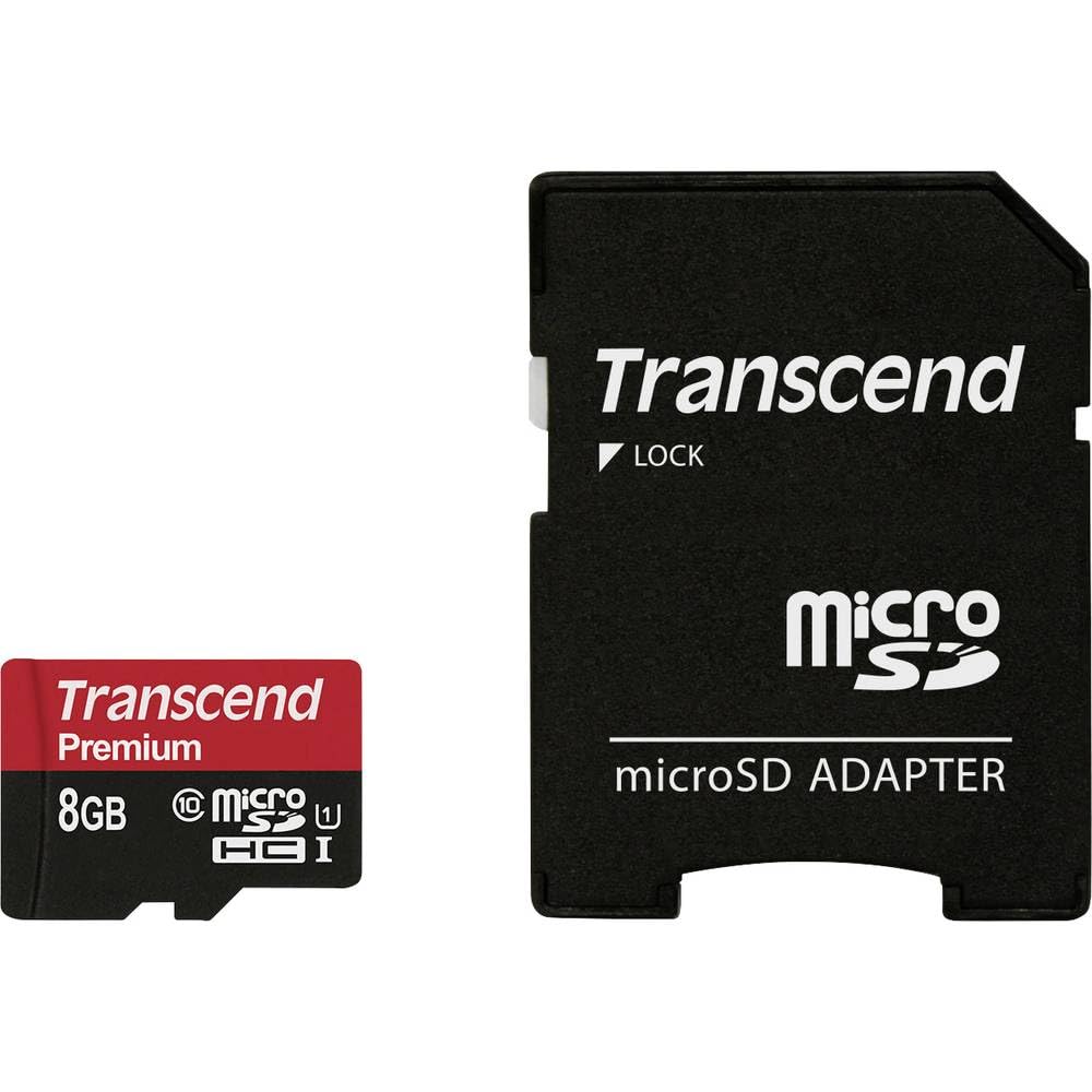 Transcend 8GB MicroSDHC Class10 UHS-1 Memory Card with Adapter 45 MB/s (TS8GUSDU1)-image-3