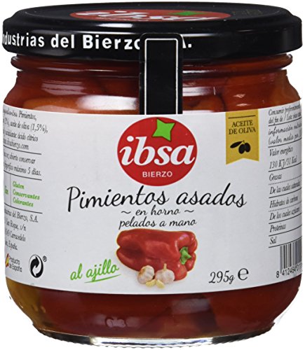 Ibsa Pimientos Asados al Ajillo - 2 Unidades de 295 gr - Total: 590 gr Cover