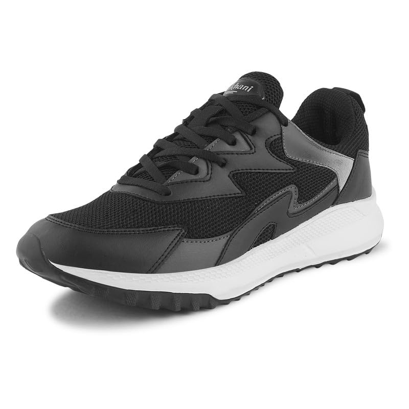 Image of Lakhani aashirwad Men's Sports Shoes | Lightweight Breathable Running Shoes for Men | Flynet Upper, Phylon Sole | Flexible, Comfortable Lace-Up Athletic Shoes