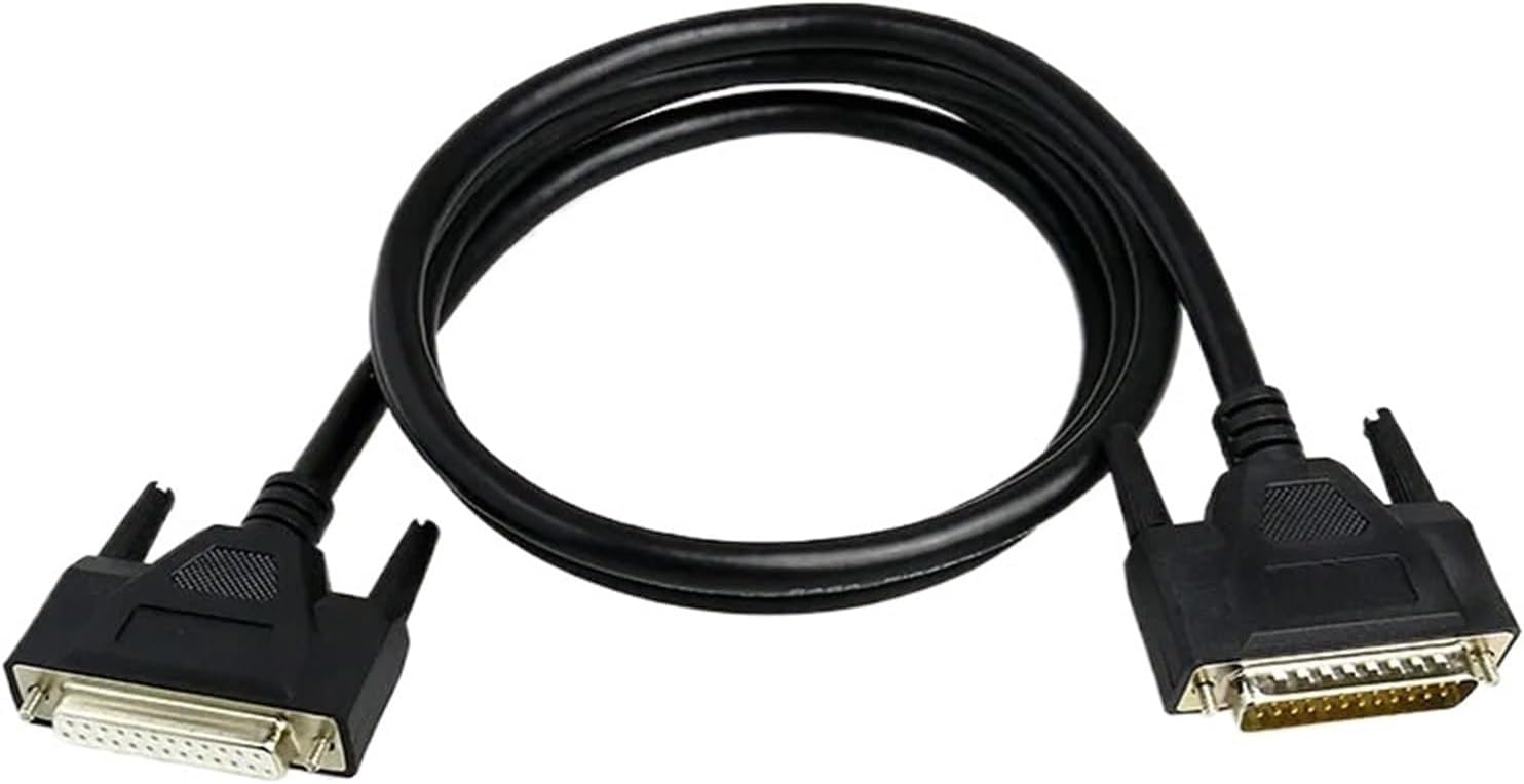 DB25 Printer Cable DB 25 Pin Parallel DB25 to DB25 Male to Female DB 25P Male to Male Extension Cable Double Shield Pure Copper(1m,Red)