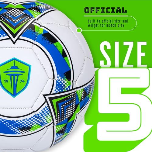 Image of Franklin Sports Official MLS Team Soccer Balls - Official Size 5 Soccer Balls - Regulation Size + Weight Soccer Ball for Kids + Adults - Boys + Girls Soccer Ball - Air Pump Included