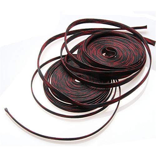 Guaina Cavi,Raccogli Cavi 10M 20M PET Guaine for cavi espandibili Isolamento BraidedSleeving Protezione cavi Pressacavo 4/6/8/10/12/15/20/25mm (Size : 25mm, Color : 20M)