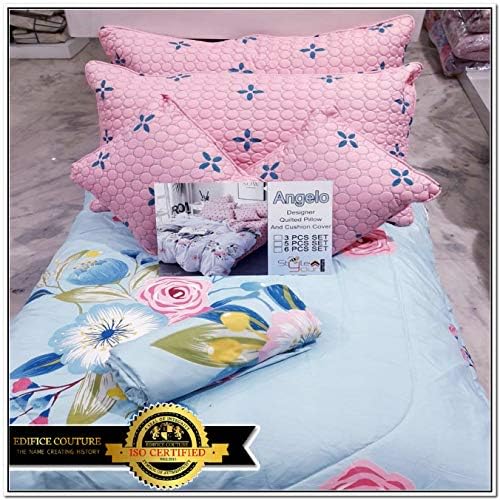 Edifice Couture Comforter Set - 90 X 100 Inches, Peach