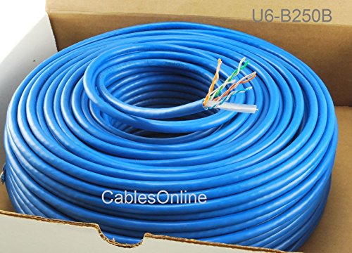 Cable UTP CAT6E 76.2 m azul RJ45 23 AWG cobre miniatura 2