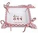 Clayre & Eef PPL47 koszyk na pieczywo rzodkiew czerwony 35 * 35 * 8 cm bawełna styl dworkowy