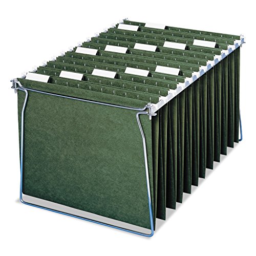Dossiers suspendus vert Letter rigides avec onglets 1/5 pour classement durable - 4